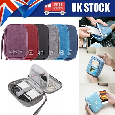 £7.70 • Buy Travel Cable Organizer Bag Electronic USB Accessories Storage Charger Drive Case