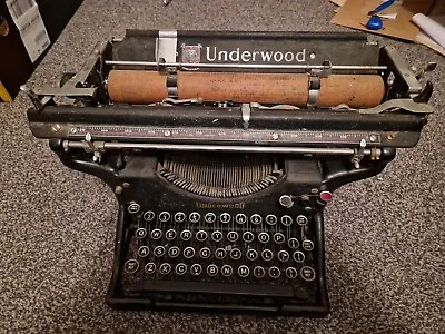 Vintage Underwood Typewriter No 5. 14 Inch Wide Carriage Rarer Model. 1925 • £90
