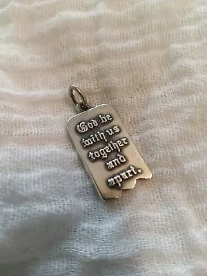 James Avery God Be With Us Mizpah Sterling Silver Charm • $44
