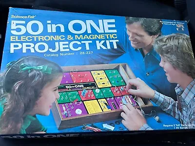 Science Fair 50 In  One  Electronic & Magnetic Project Kit • $22.99