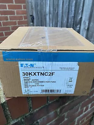 Eaton Exel 2 32A TP+N Metal Switch Fuse 30KXTNC2F *NEW* Sealed Box • £90