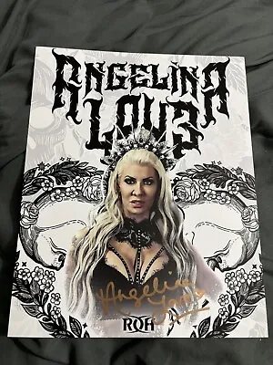 Angelina Love Signed 8 X 10 **highspots Cert** - Roh Tna • $20