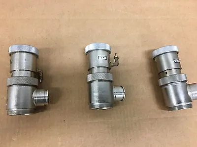 $220 • Buy Lot Of Tree High Vacuum Research Chamber 90 Degree Angle Valves Valve