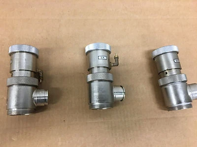 $220 • Buy Lot Of Tree High Vacuum Research Chamber 90 Degree Angle Valves Valve