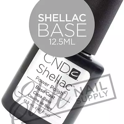 CND SHELLAC Base Coat 12.5ml - Large Size + FREE Remover Wraps 10ct  • $42.95