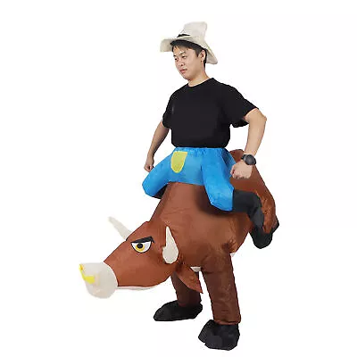 Inflatable Bull Costume For Adults Halloween Blow Up Costumes Funny • $60.34