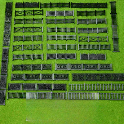 10PC HO/OO 1:50 Scale Retro Fence Miniatures Outdoor Landscape Guardrail Model • $7.49