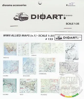 DioArt 1/35 WWII Allied Maps (ETO) V.1 • $5.51
