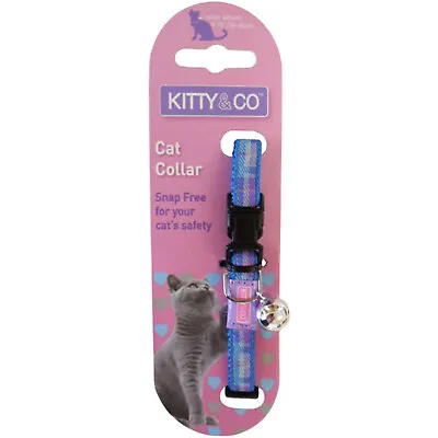 Cat Collar Tartan Kitty & Co Snap Free Snag Free Adjustable With Bell • £5.99
