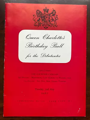 Antique Programme Guest List Queen Charlotte's Birthday Ball Debutantes Cadogan • £9.99