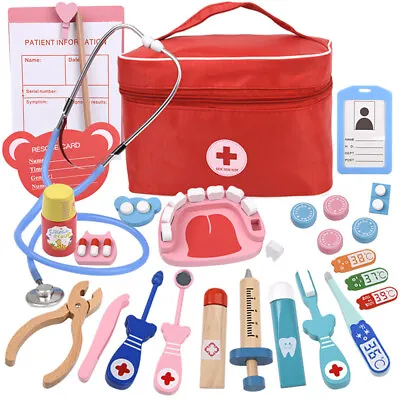 Doctor Set For Kid Girl Toy Doctor Kit Pretend Play Toys Dentist Medical Role • £15.89