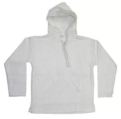 NEW NATURAL Baja Pullover Hoodie Shirt Mexican Surfer Poncho ANY SIZE S M XL 05 • $37.99