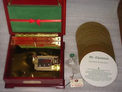 Mr. Christmas Symphonium Electric Disc Music Box + 16 Discs • $64.99