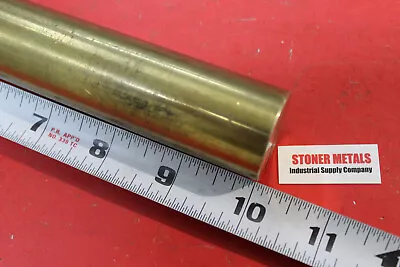 1-1/4  Brass C360 Round Bar 10  Long H02 Solid Rod New Lathe Bar Stock 1.25  OD • $44.39