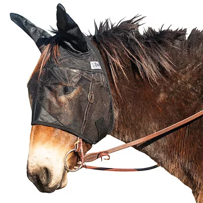 30CE Cashel Quiet Ride Mule Fly Mask Standard With Ears Mule Horse Size Black • $30.99