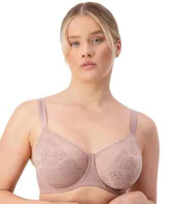 $44.95 • Buy TRIUMPH LACY MINIMISER BRA Chocolate Mousse Sz 10-20 NEW