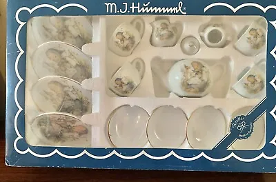 M.j. Hummel Reutter Miniature Tea Set -  He Loves Me  Germany • $28