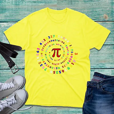 Kids Colourful Number Day T-Shirt Maths Day Pi Symbol Pi World Book Day Gift Top • £9.99