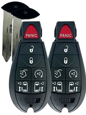 2 Remote Car Key Fob For 2008-2020 Dodge Grand Caravan Chrysler Town&Country • $18.95