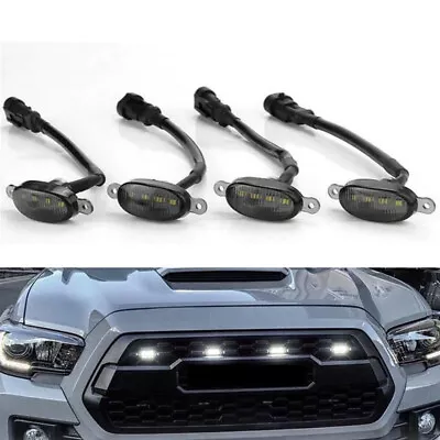 4pcs White Front Grille Grill Running Lights Lamp LED For Ford F150 Raptor Style • $29.05