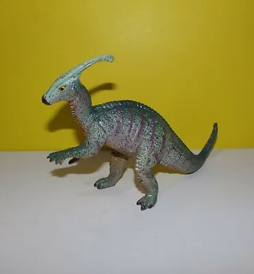 AAA Parasaurolophus PVC Prehistoric Dinosaur Figure 1990s Toy - 6  X 5   • $8.48