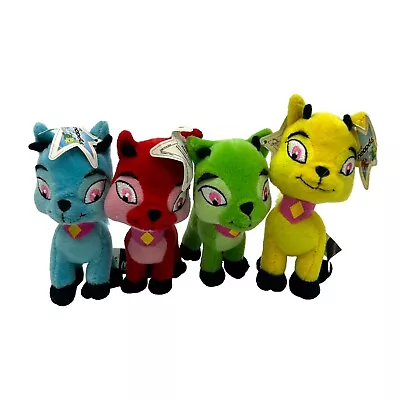 Neopets Ixi McDonalds Plush 4” Yellow Blue Red Green Lot Of 4 Stuffed Toy • $24.99