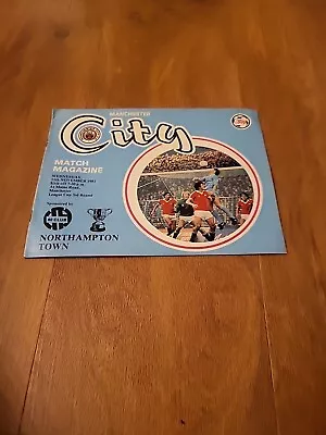 Manchester City Vs Northampton Town Match Programme League Cup 1981 • £5