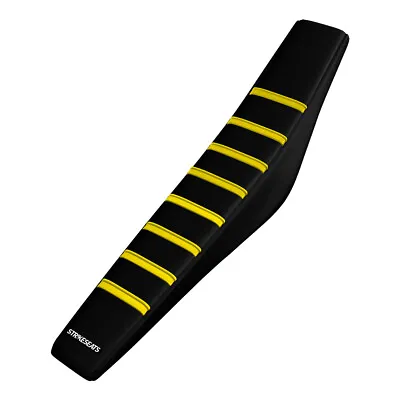 $109.95 • Buy Strike Seats Gripper Pleated Yellow/Black/Black For Suzuki DR650 1996-2023