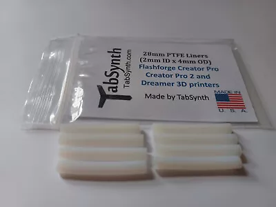 FLASHFORGE Creator Pro Pro 2 Dreamer PTFE Liner Tube (8 Pack Of Liners) • $14.95