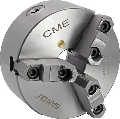 CME 6  3-Jaw Self-Centering (Scroll) Lathe Chuck Plain (Flat) Back Two-Piec... • $217.08