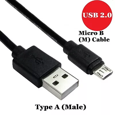 Heavy Duty Micro USB Charger Charging Lead 0.5M To 5M Data Long Phone Cable • £1.99