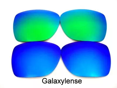 Galaxy Replacement Lenses For Oakley Deviation Sunglasses Blue/Green Polarized • £12.96