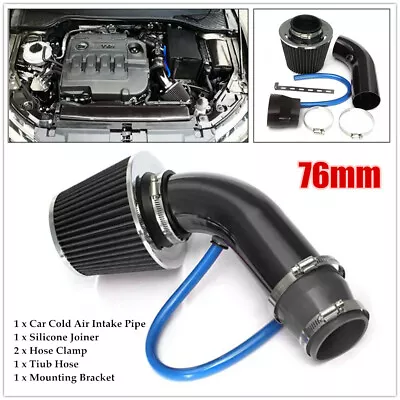 Cold Air Intake Filter Induction Kit Pipe Power Flow Hose System Set Car Parts • $48.99