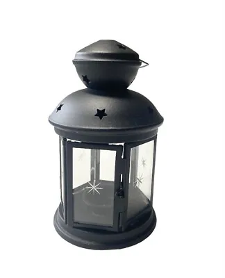$17 • Buy Black IKEA Rotera Lantern For Tealight Candles Holder