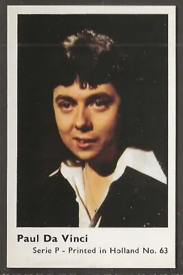 Dandy Gum-pop Stars (serie P) 1977-#63- Paul Da Vinci • £2.59