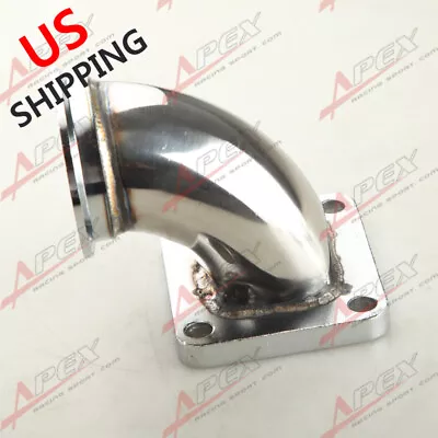 T4 Turbo CNC Exhaust Flange To 2.5  ID V-Band Flange 90 Degree Elbow Adapter US • $38