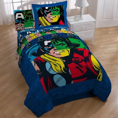 Marvel Heroes Cut-Up Bedding For Kids-Twin Sheet Set • $19.99