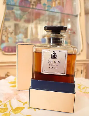 VTG 1930s ORIG Formula Jeanne Lanvin MY SIN Extrait Parfum HUGE 8 Oz 225g Splash • $1500