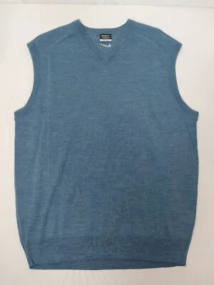 Nike Golf Merino Wool Sweater Vest Men's Tour Performance Blue  XL 484153 • $35