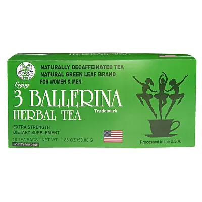 3 BALLERINA TEA Extra Strenght Dietary Supplyment Herb Tea Slimming 18 Bags • $20.51