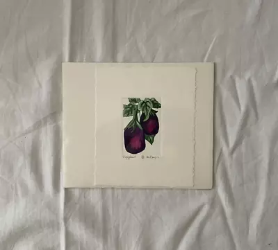 MAIJA BAYNES  Eggplant  Numbered & Signed Etching Print - Lake Wales Florida • $34.99