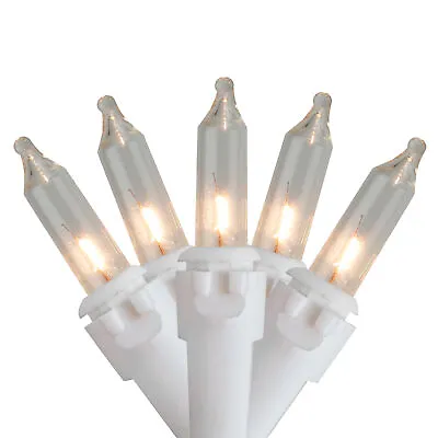 $8.49 • Buy Northlight 20 Clear Mini Christmas Lights 2.5  Spacing - White Wire