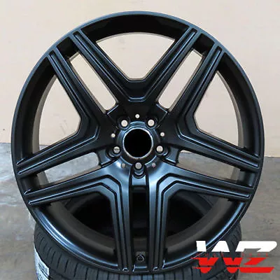 22x10 Black Wheels For Mercedes GL550 R350 ML350 ML500 ML550 5X112 22  Rims Set  • $1241