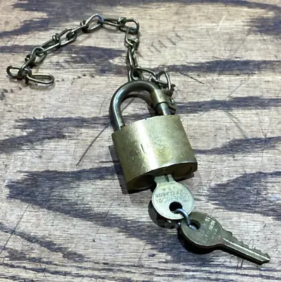 Vintage WWI Era US Military American Padlock W Original Keys ~ U.S. Army • $54.99