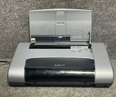 HP Deskjet 450 Mobile Inkjet Printer In Gray W/ Charger • $60.02