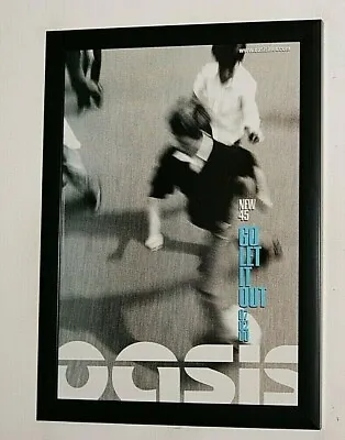OASIS Framed A4 2000 `go Let It Out ` SINGLE Original Band Promo ART Poster   • £12.99
