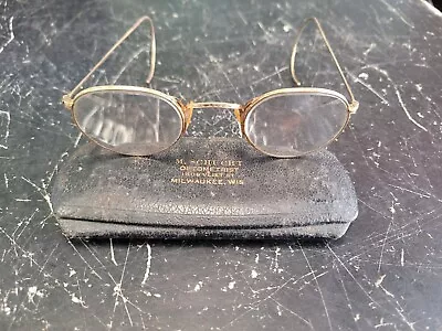 Vintage 1/10 12K Gold Filled Bausch & Lomb Eye Glasses W Retro Case Prescription • $39.99