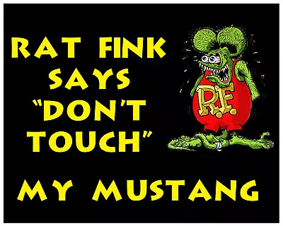 Rat Rod Hot Rod Street Rod  Decal Sticker Vintage Racing     Rat Fink  Mustang • $3.50