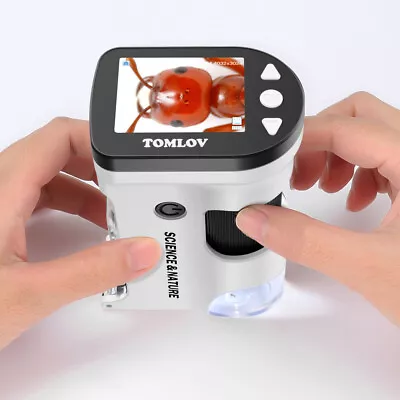 TOMLOV Digital Microscope 800X Magnification 2'' LCD Picture/Video Camera 4GB • $55.92