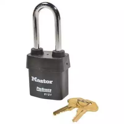 Master Lock 6121Kalj10g010 Padlock Keyed Alike Long Shackle Rectangular • $30.75